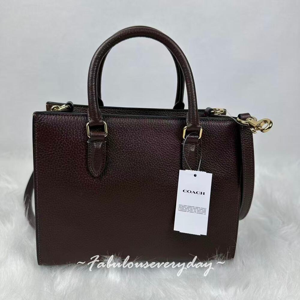 Coach Maggie Small Tote Bag Crossbody In Leather/Gold/Maple CY668 NWT - Picture 4 of 8